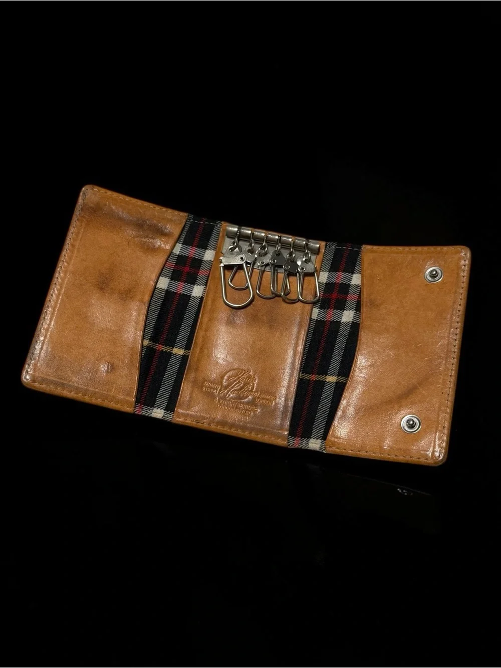 Vintage Blue Magic London Brown Leather Wallet Heritage Quiet Luxury